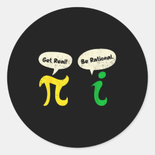 Sei Real Sei Rational Lustiger Pi Mathematik Lehre Runder Aufkleber