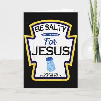 Sei salzig für Jesus Gewürz Gewürz christlich Hall Karte