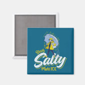 Sei salzig, schmilz Eis Magnet (Vorderseite/Rückseite)