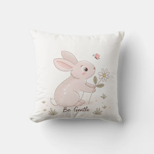 Sei sanft, Baby-Bunny – Minimalistischer skandinav Kissen