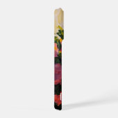 Sei sanft, fett, florale, abstrakte Kunst iPhone 1 Hülle (Rechte Seite)