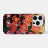 Sei sanft, fett, florale, abstrakte Kunst iPhone 1 Hülle (Rückseite (Horizontal))