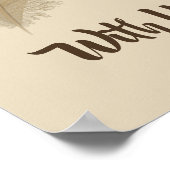 "Sei sanft mit dir selbst" Feder drucken Poster (Ecke)