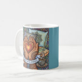 Sei sanft mit dir selbst personalisierter Becher Kaffeetasse (Vorderseite Links)