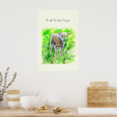 Sei sanft. Sei freundlich. Sei du selbst.” – Aquar Poster (Küche)