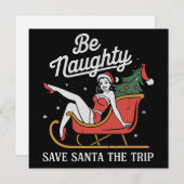 Sei schmutzig Gerettet Weihnachten Die Reise Funny (Vorne/Hinten)