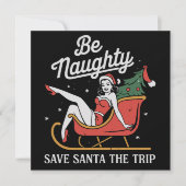 Sei schmutzig Gerettet Weihnachten Die Reise Funny (Vorderseite)