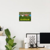 Sei schnell oder sei zuletzt! Motivierend Poster l (Heimbüro)