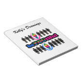 Sei schön und schwul notizblock (angewinkelt)