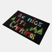 Sei schön Weihnachten 2 Fußmatte (Schrägansicht)