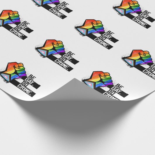 Sei schwul-Do-Verbrechen Geschenkpapier (Ecke)