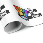 Sei schwul-Do-Verbrechen Geschenkpapier (Rolleneckpunkt)