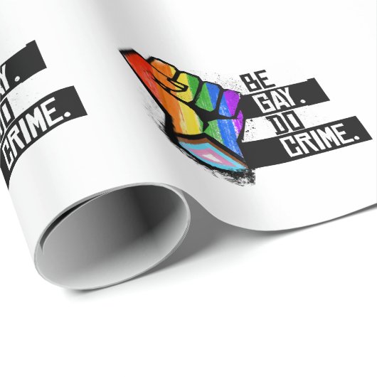 Sei schwul-Do-Verbrechen Geschenkpapier (Rolleneckpunkt)