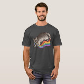 SEI SCHWUL, MACH VERBRECHEN Regenbogenflagge Pride T-Shirt (Vorne ganz)