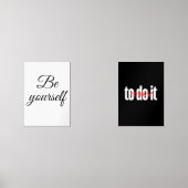 Sei selbst bilderwand sets (Vorderseite)