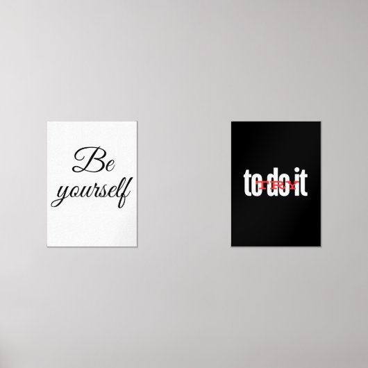 Sei selbst bilderwand sets (Vorderseite)