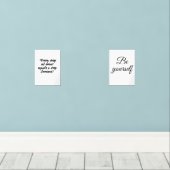 Sei selbst bilderwand sets (Holzboden)