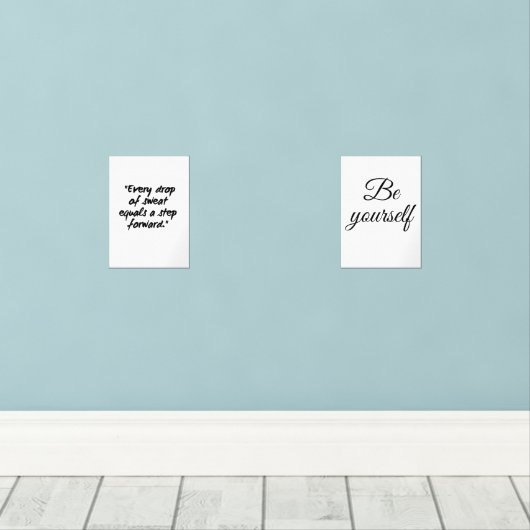 Sei selbst bilderwand sets (Holzboden)