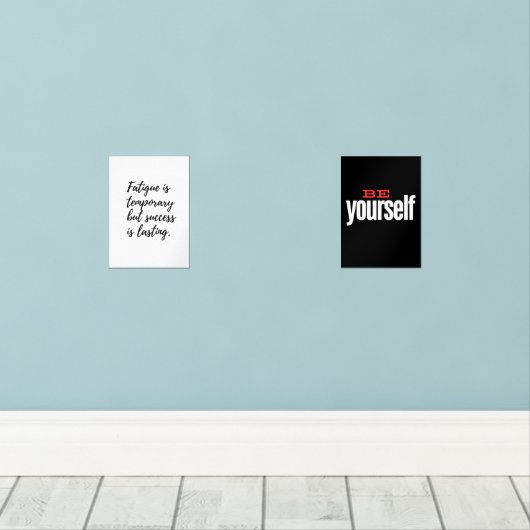 Sei selbst bilderwand sets (Holzboden)