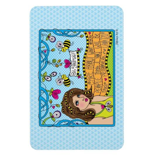 Sei selbst_Flexible Magnet 6"x4" (Vertikal)