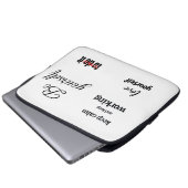 Sei selbst laptopschutzhülle (Vorne Knopf)