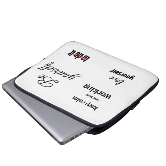 Sei selbst laptopschutzhülle (Vorne Knopf)