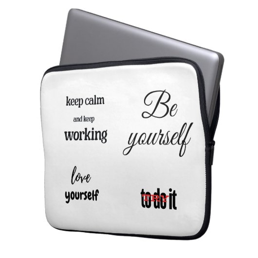 Sei selbst laptopschutzhülle (Vorderseite Links)