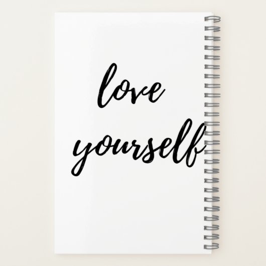 Sei selbst notizblock (Rückseite)