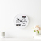 Sei selbst runde wanduhr (Zuhause)