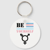 Sei selbst | Trans Pride Schlüsselanhänger (Vorderseite)