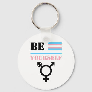 Sei selbst   Trans Pride Schlüsselanhänger