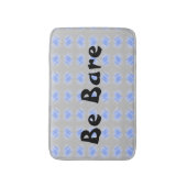 Sei seltsam, leicht grau, Abstrakte Badematte (Vorderseite Vertikal)