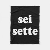 Sei Sette Italian Funny  Fleecedecke (Vorderseite)