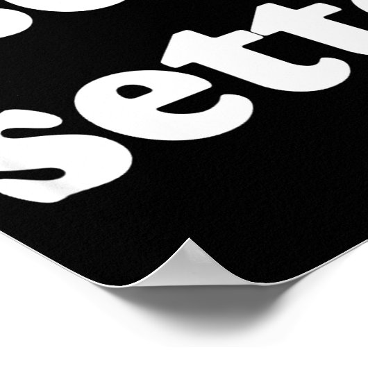 Sei Sette Italian Funny  Poster (Ecke)