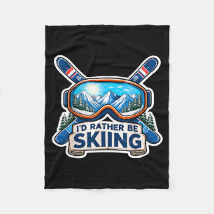 Sei Skiliebhaber Skifahrer Skigebiet Skibrille Ber Fleecedecke