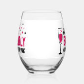 Sei so blass wie dein Getränk! Weinglas Ohne Stiel (Links)