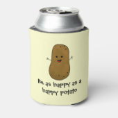Sei so glücklich wie eine glückliche Kartoffel! Dosenkühler (Kanne Rückseite)