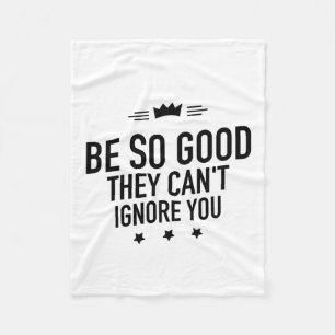 Sei so gut schwarz fleecedecke