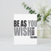 Sei so, wie du dir vorstellen willst postkarte (Stehend Vorderseite)