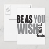 Sei so, wie du dir vorstellen willst postkarte (Vorne/Hinten)