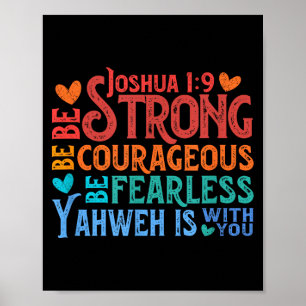 Sei stark & mutig - Josua 1_9 Poster