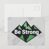 Sei Stark Geometrisch Feiertagspostkarte (Vorne/Hinten)