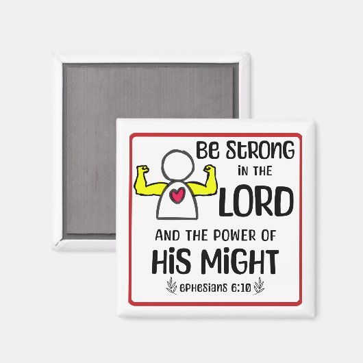 Sei stark im Lord Magnet (Vorderseite/Rückseite)