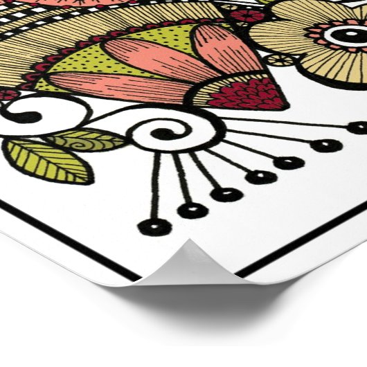 Sei stark - Kunstdruck Poster (Ecke)