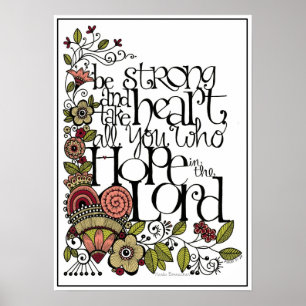 Sei stark - Kunstdruck Poster