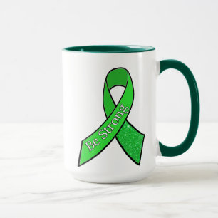 "Sei stark" Lyme-Borreliose-Bewusstseins-Schleifen Tasse