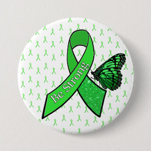 "Sei stark" Lyme-Borreliose-Bewusstseinsbuttons Button
