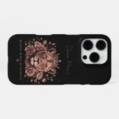 Sei stark, sei mutig, sei unaufhaltsam - schwarze iPhone hülle (Rückseite (Horizontal))