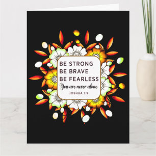 Sei stark tapfer furchtlos - Bibelvers   Karte