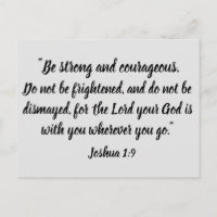 Sei stark und mutig Joshua 1:9 Bibelverse